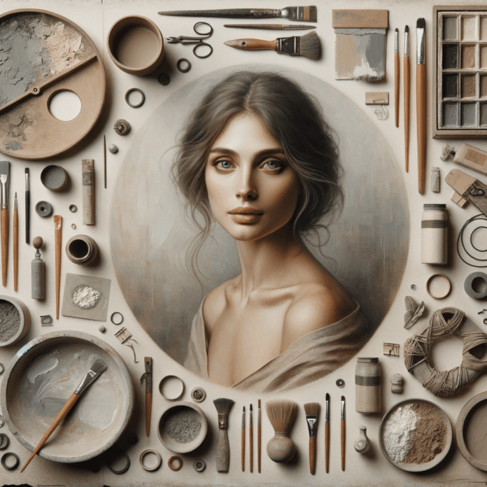 una immagine ispirata alla donna artista Marisa Merz artista dell'arte povera italiana una immagine ispirata alla donna artista Marisa Merz artista dell'arte povera italiana